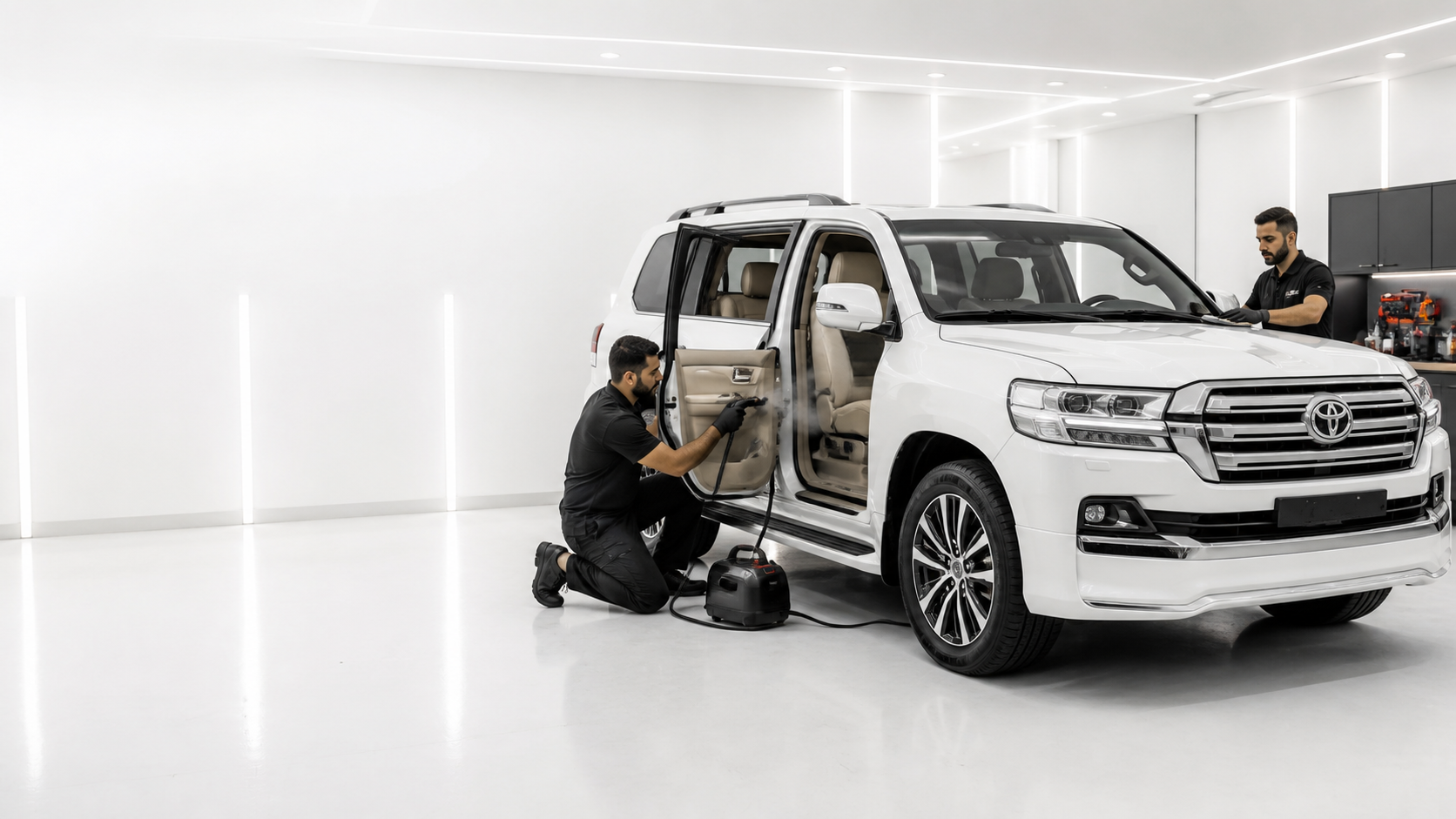 Car Detailing service in a workshop near Meydan, Dubai