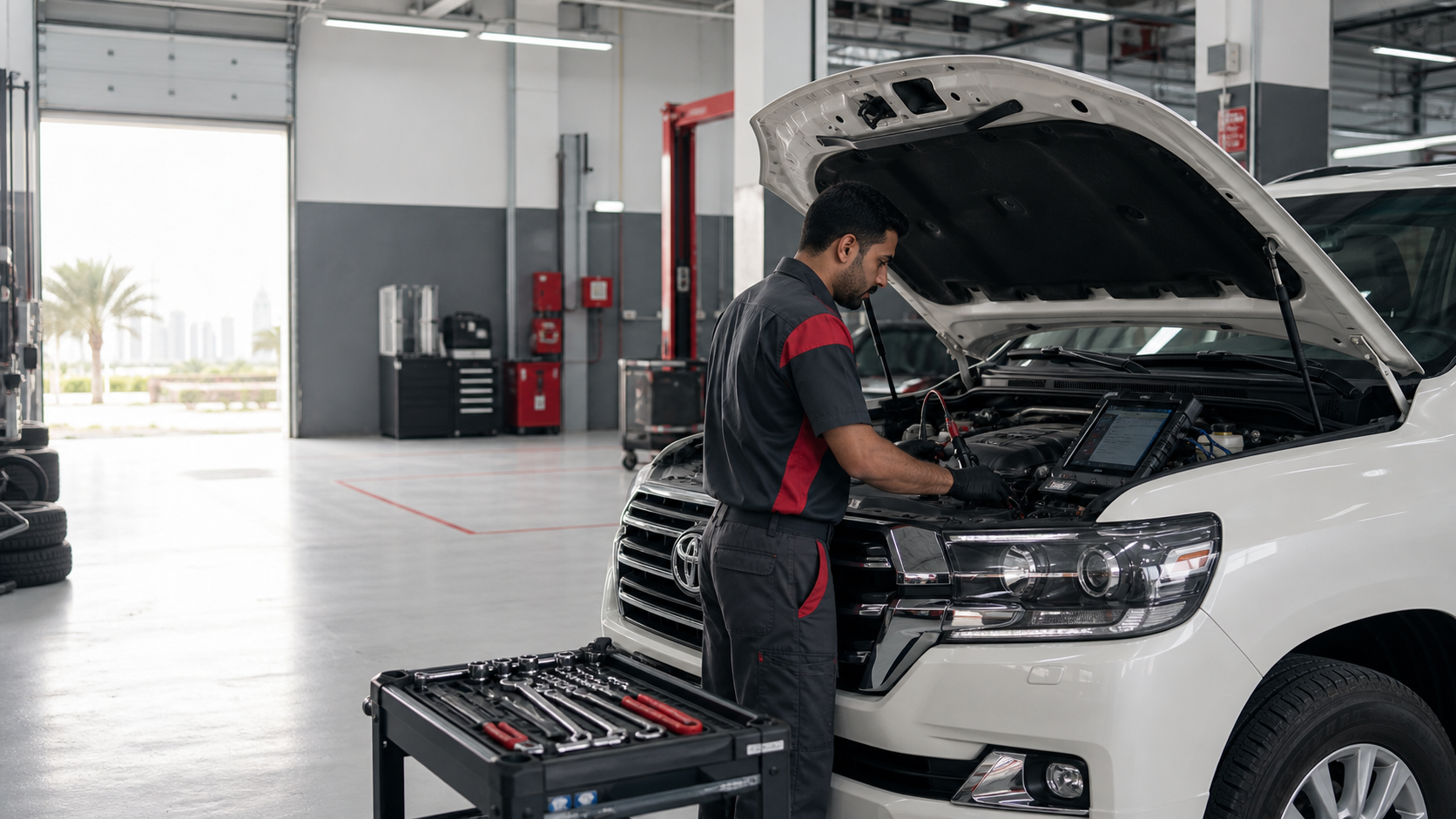 Engine Repair service in a workshop near Meydan, Dubai