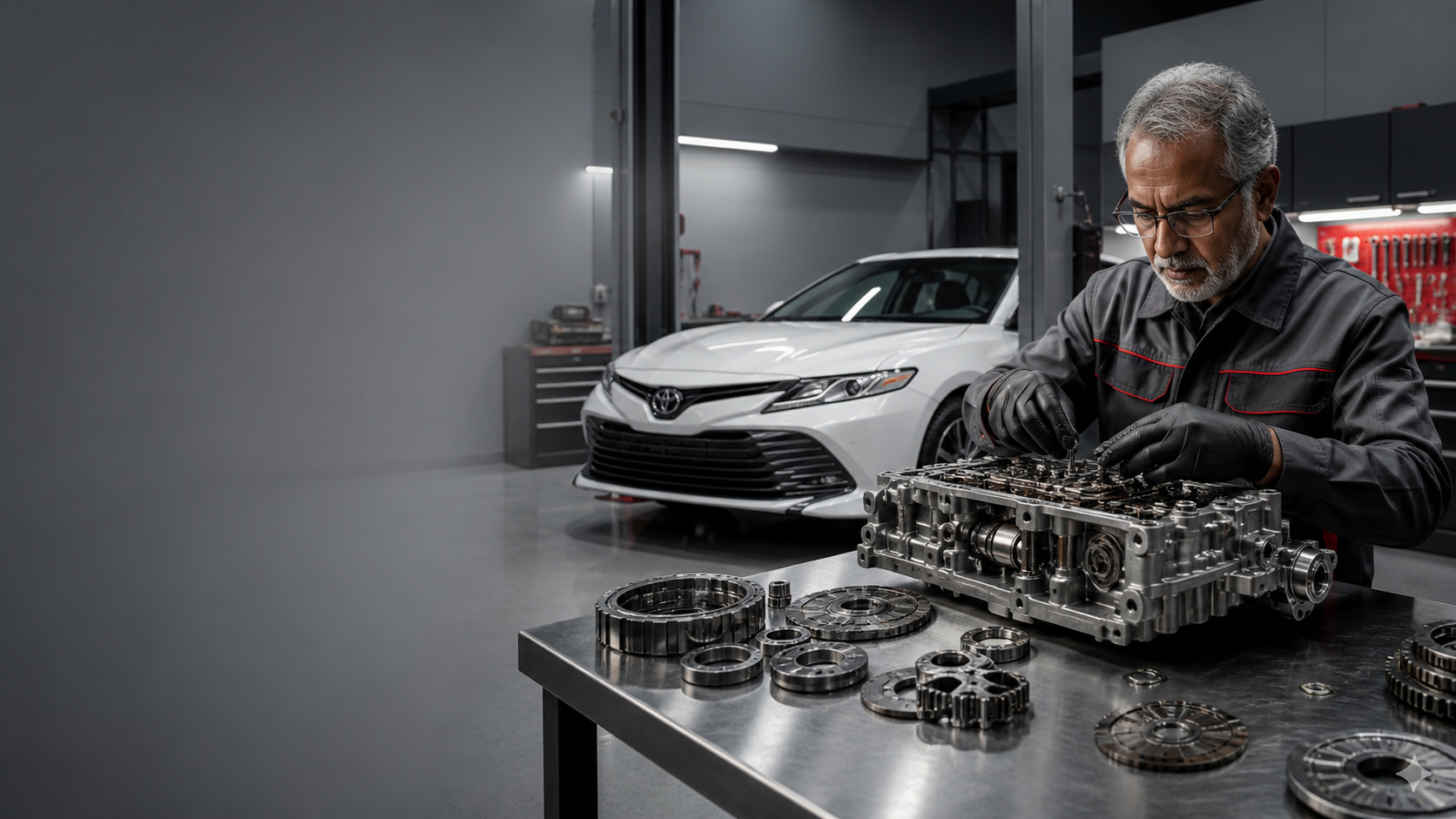 Transmission Repair service in a workshop near Meydan, Dubai